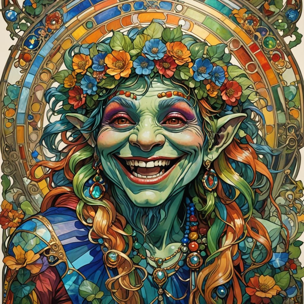 Laughing troll