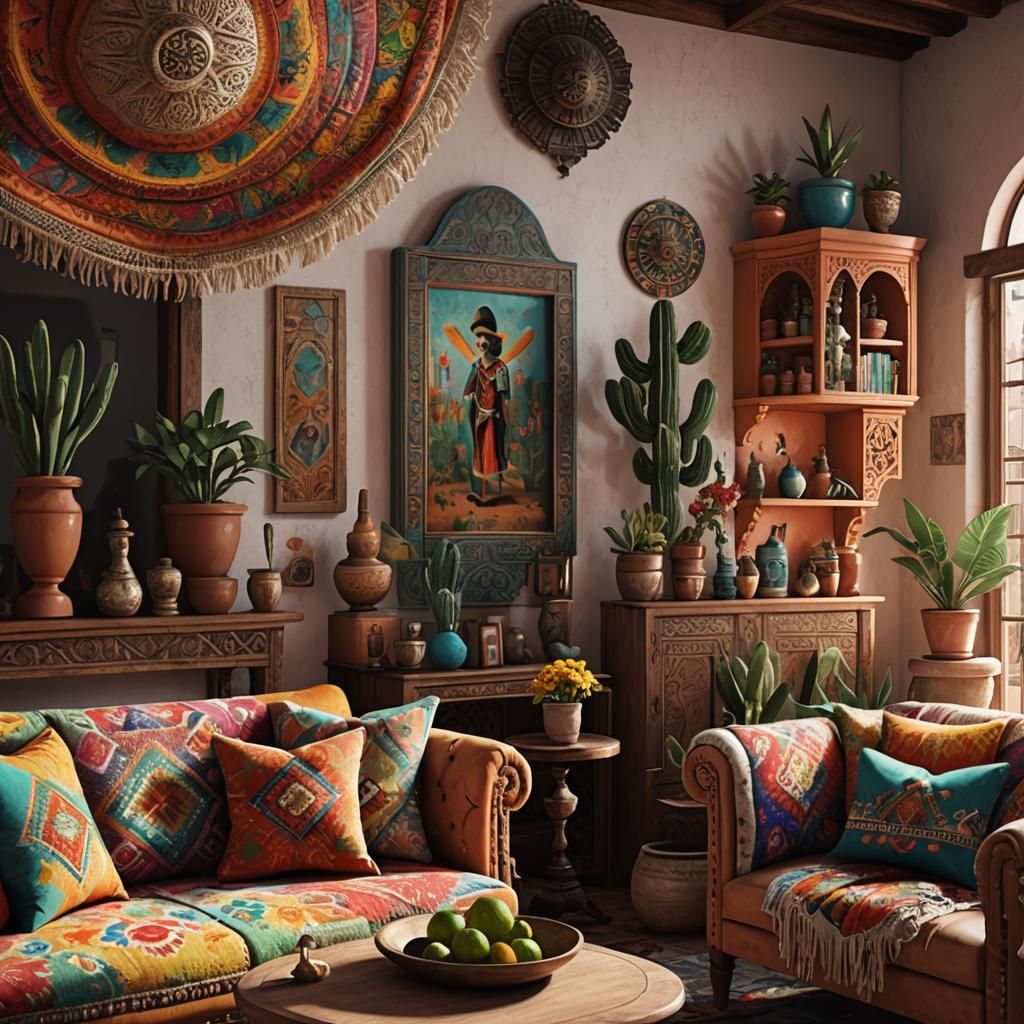 Mexican Style Living Room in High Definition