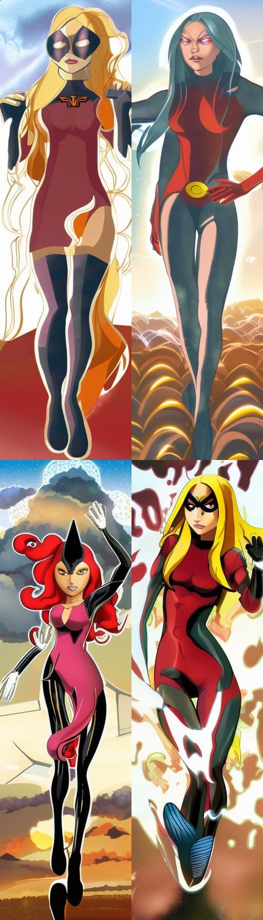 Jean Grey Dark Phoenix in Manga Anime Style