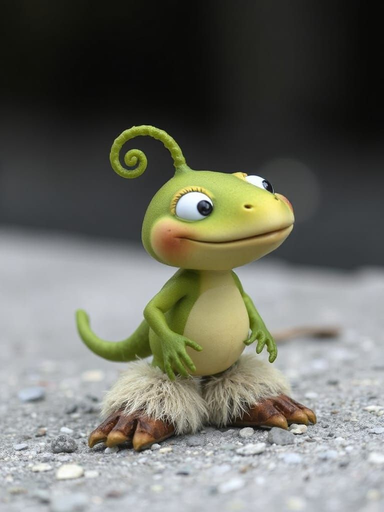 Dibble Sprout Squidge Suprareal Freestanding Grapheme Wearing Mukluks