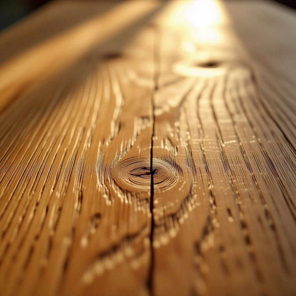 Photorealistic Oak Wood Grain Texture, Studio Lit