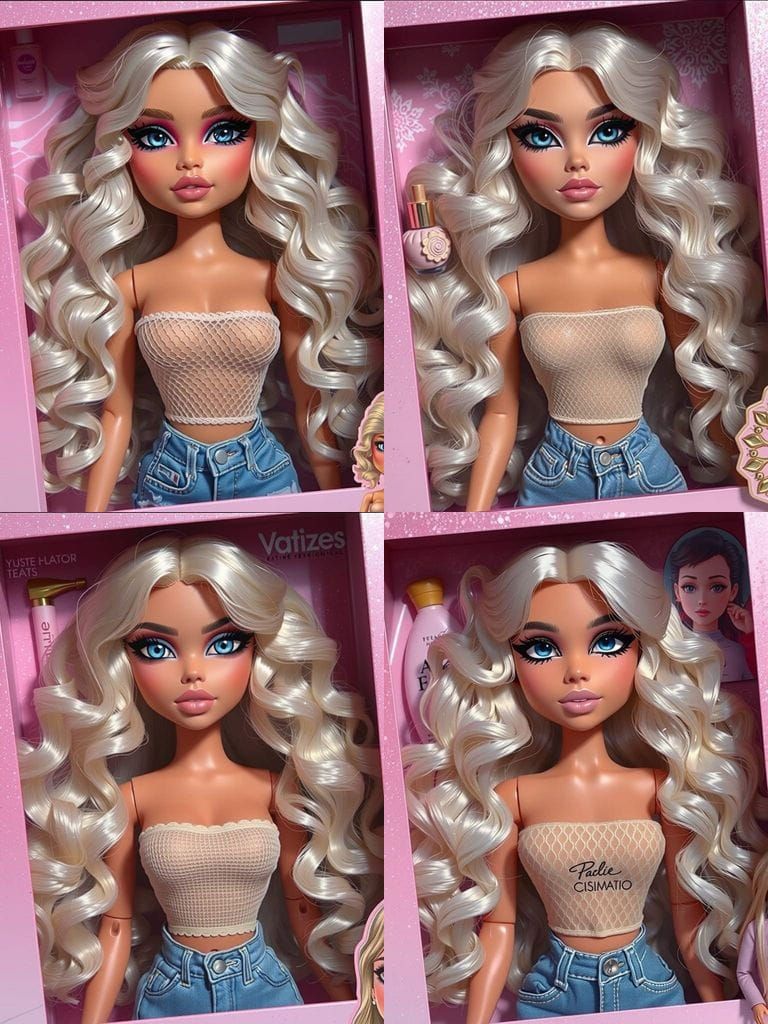 Glamorous Fashion Doll in Pastel Paradise