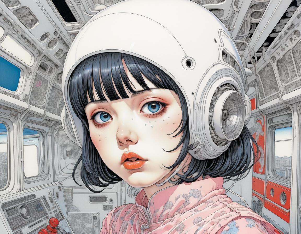 Surreal Manga Illustration in Ero-Guro Style