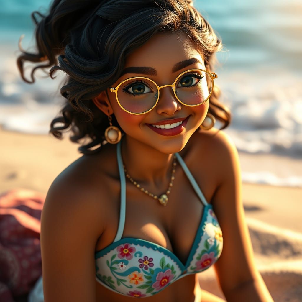 Mirabel Madrigal Summer Beach Portrait