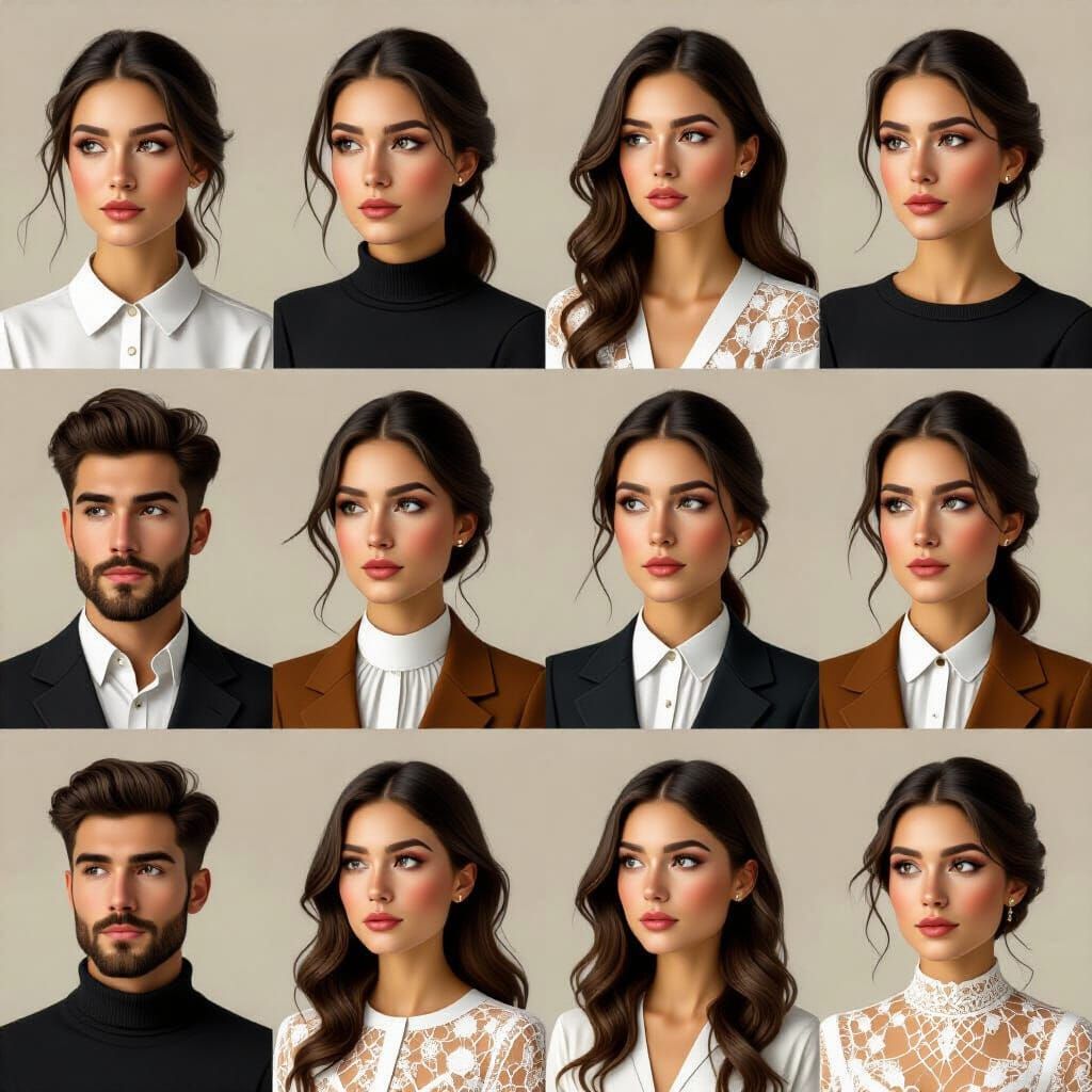 Hyperrealistic Portrait of a 23-Year-Old with Expressive Fea...