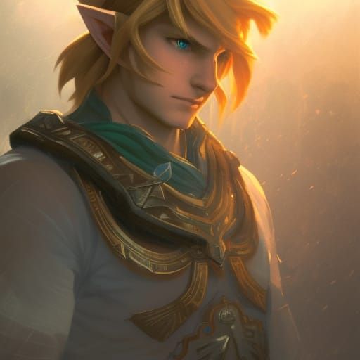 Heroic Link in Triadic Colors Concept Art