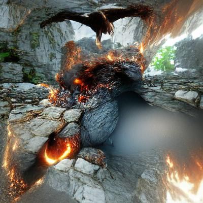 Dramatic Balrog Emerges from Fiery Depths