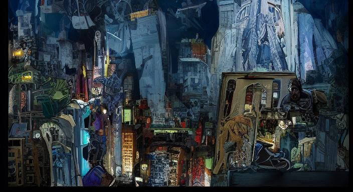 Dark Academia Panorama in Marvel Comics Style