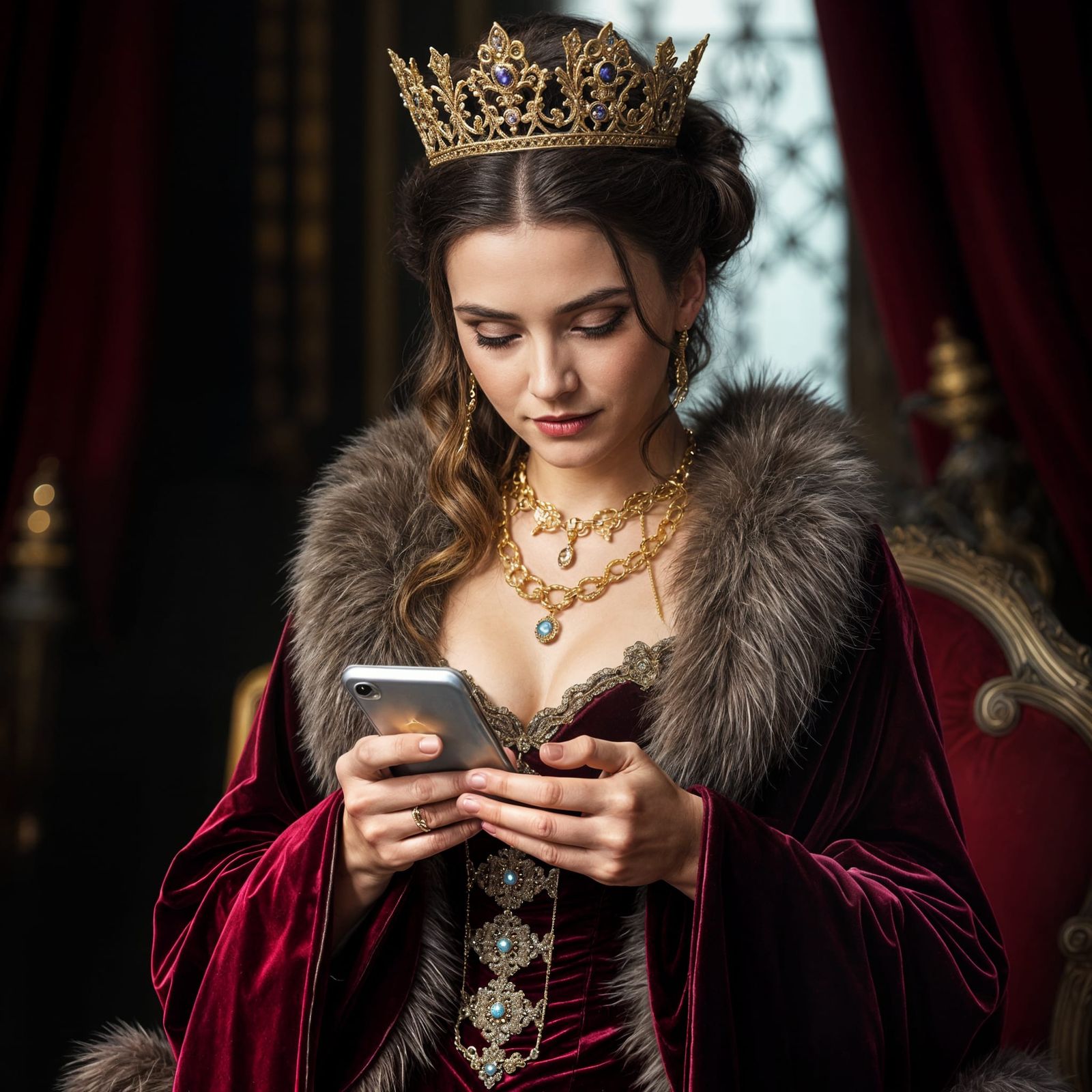 Victorian Queen Lost in Digital Wilderness