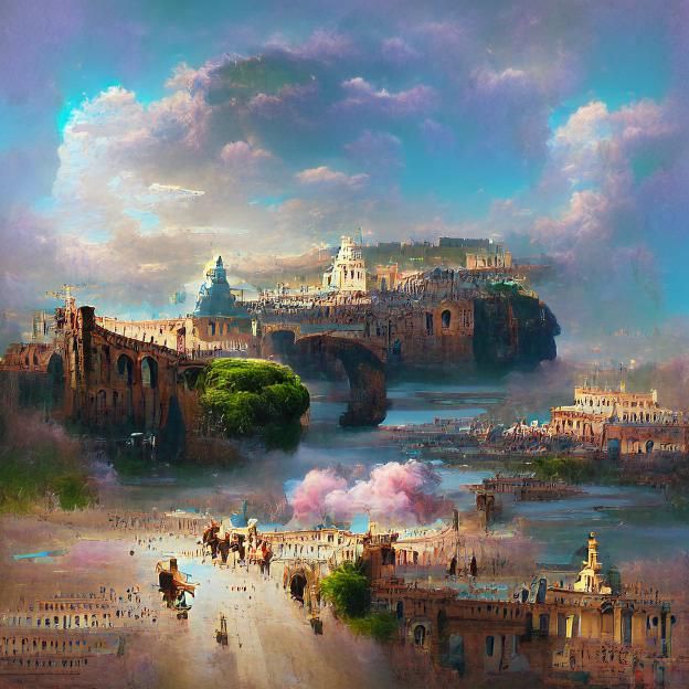 Medieval Rome City Concept Art