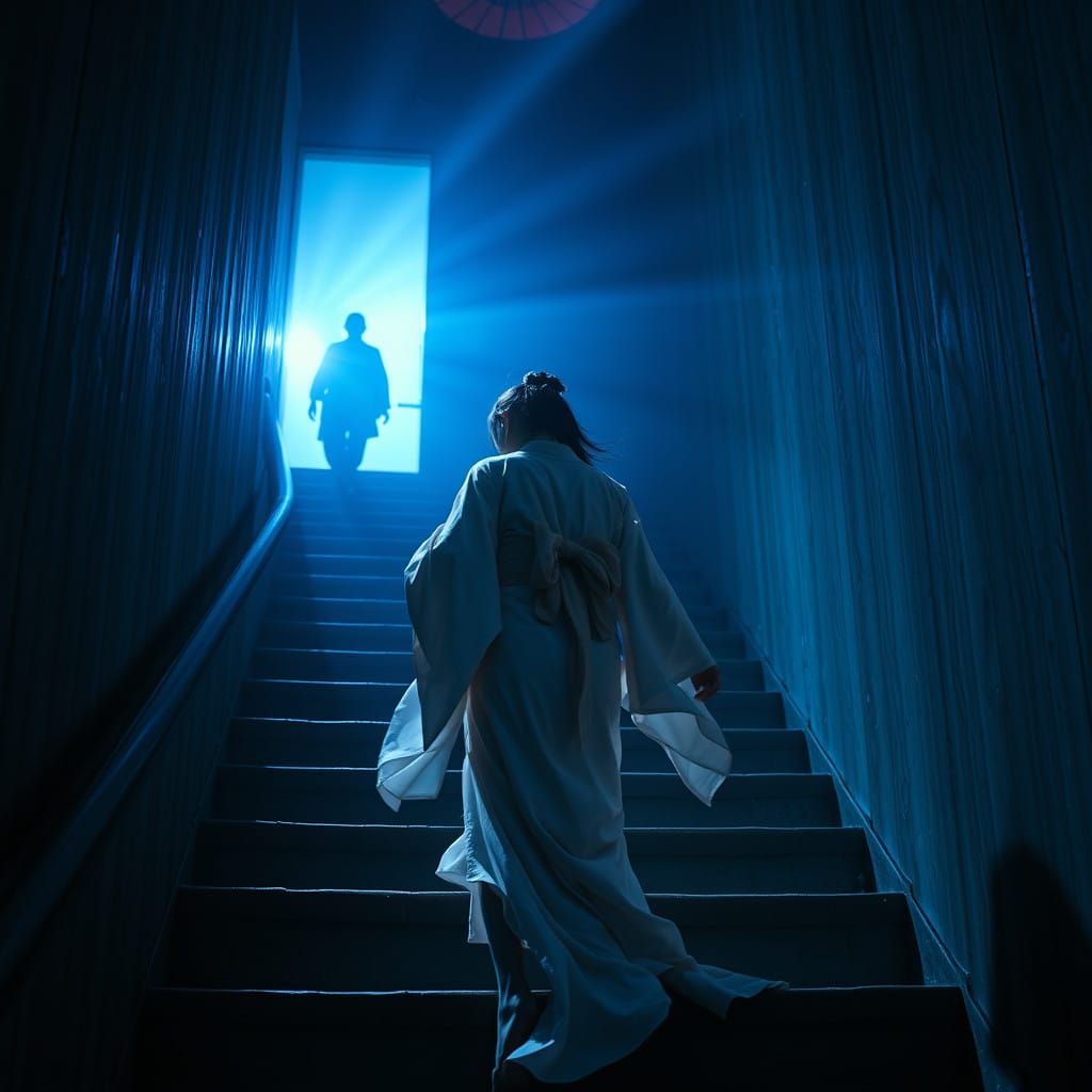 Ghostly Onryo Descends in a Flash of Electric Blue