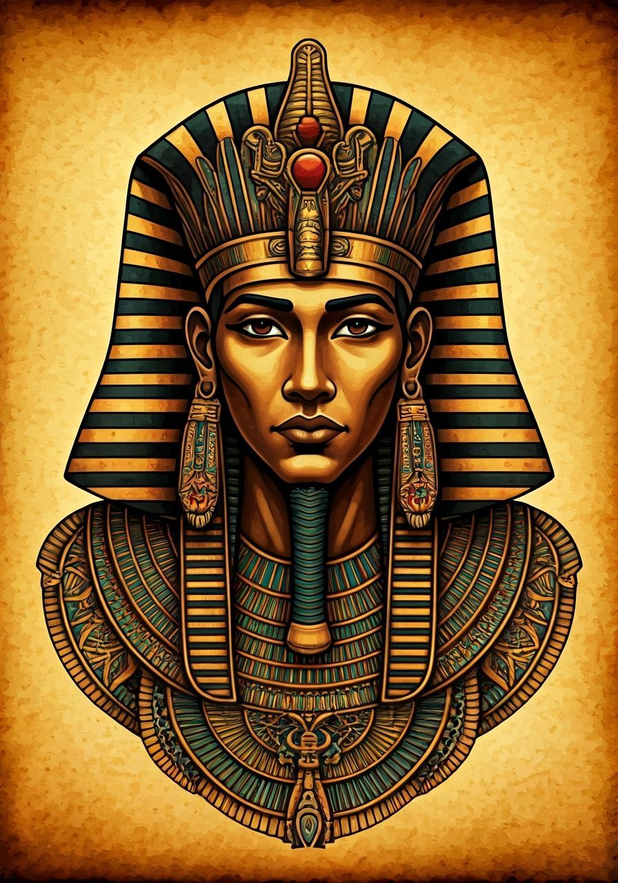 Tutankhamun on papyrus