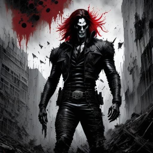 Gritty Deadpool in Ruined City, Venomous Infection Spreads