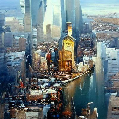 New York City Oil Painting