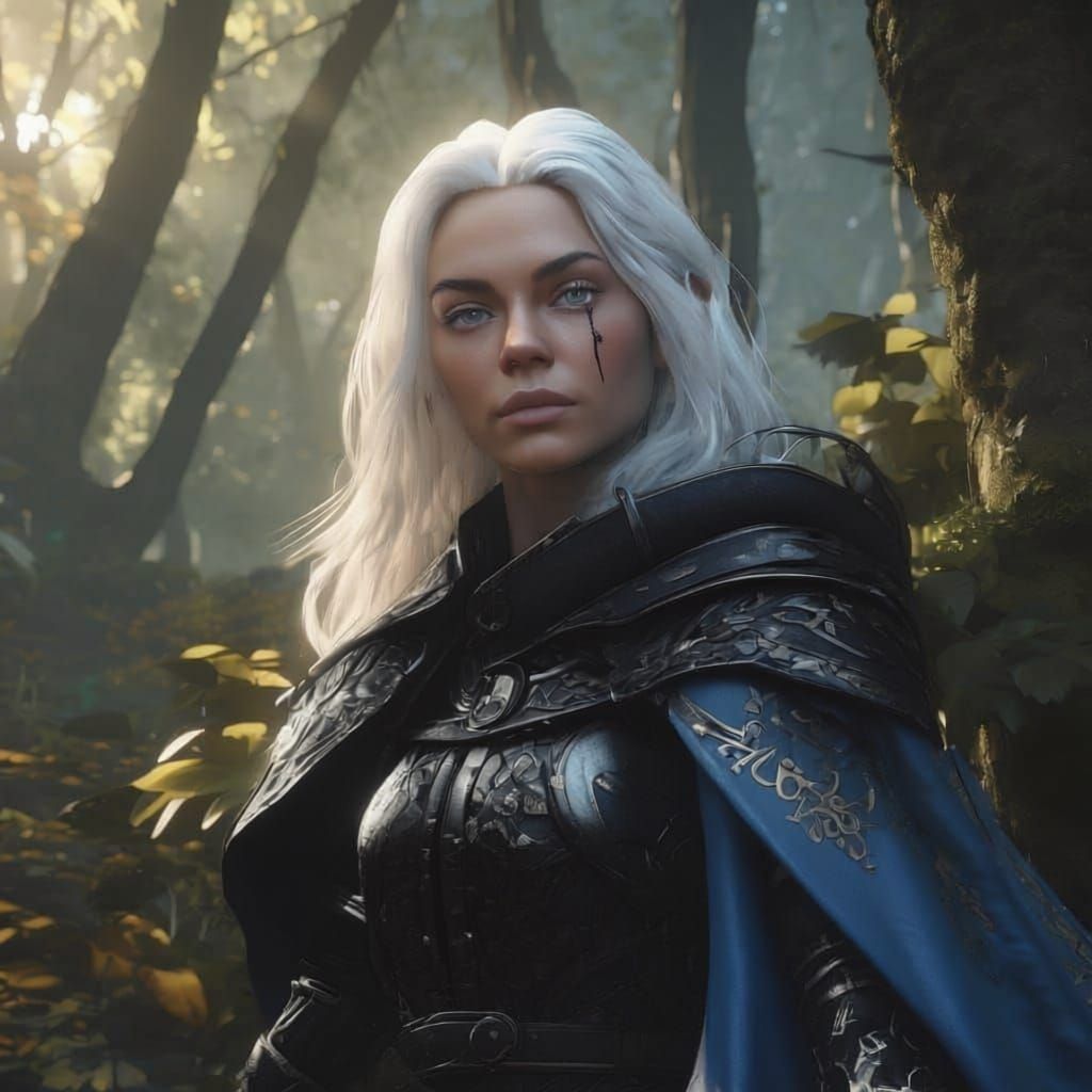 Halfling Rogue in Forest - Fantasy Concept Art