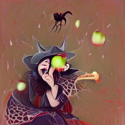 Delicious Red Candy Apple Still Life