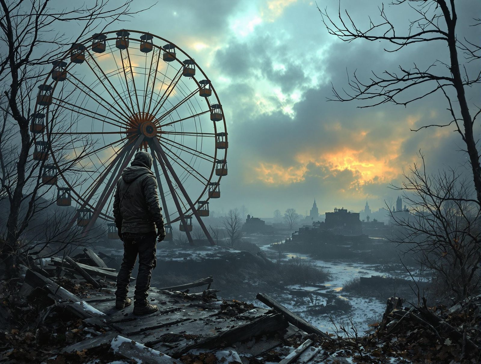 Abandoned Village in Nuclear Exclusion Zone, Chernobyl