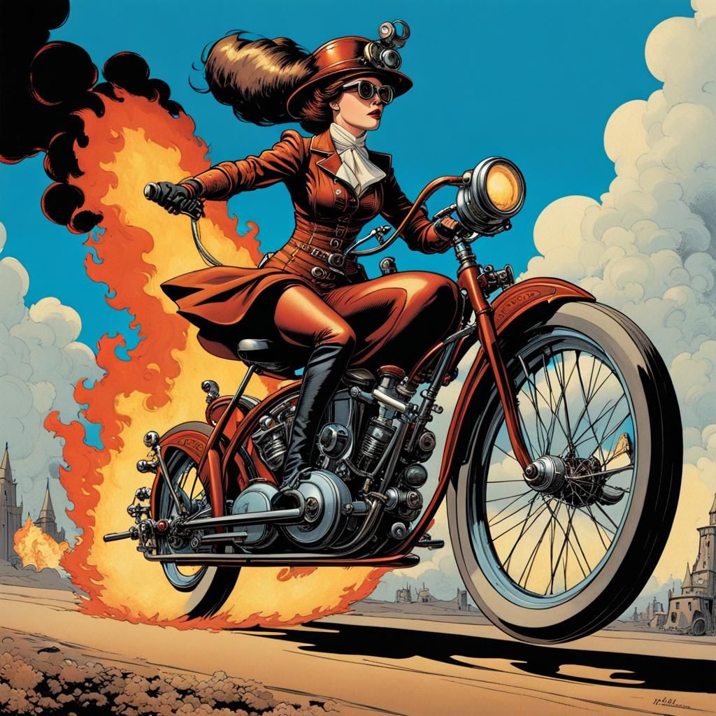 Steampunk Rocket Bike Ride: Madcap Retrofuture Adventure