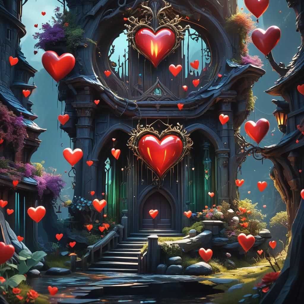 Fantastical Heart Collection: Detailed Matte Painting
