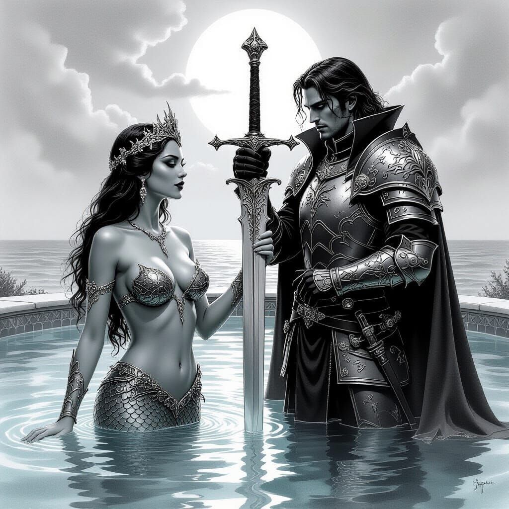 Armored Mermaid and Vampire Knight Forge Alliance