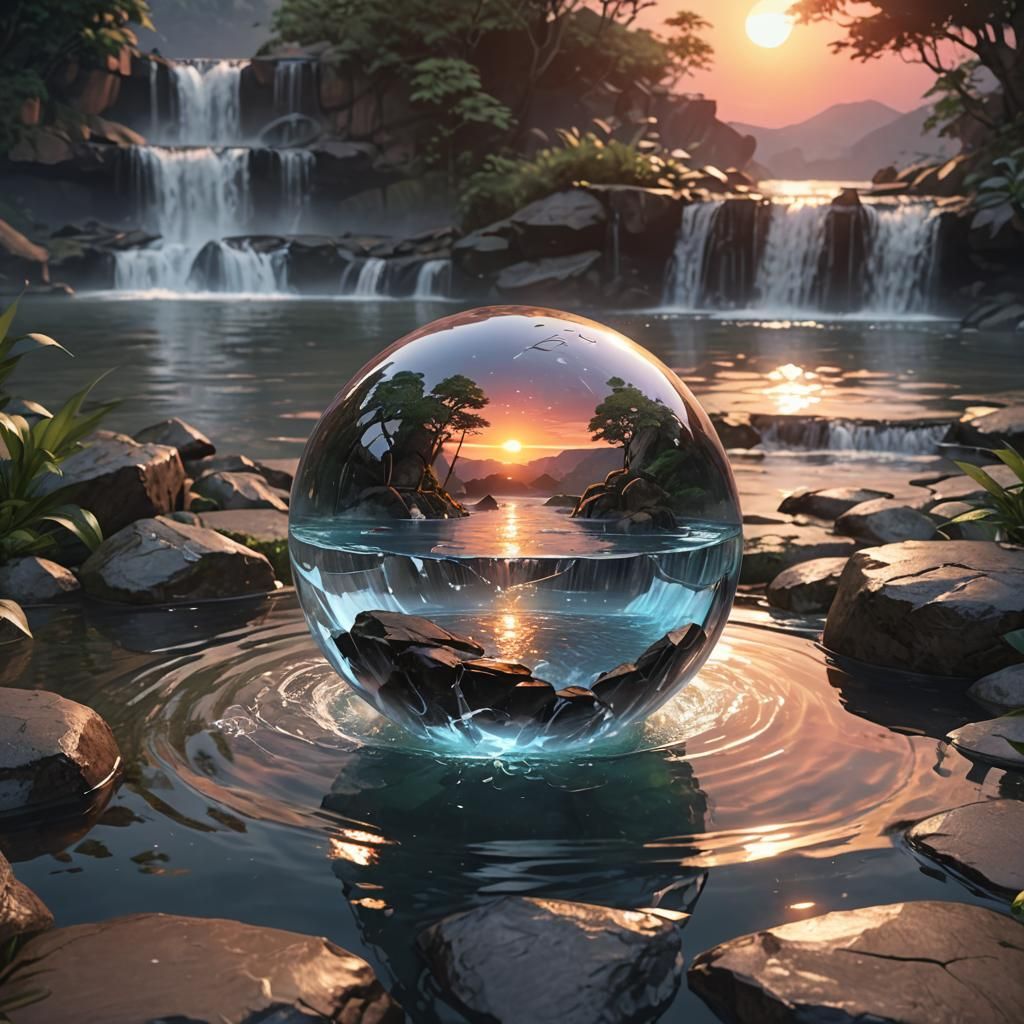 Orb with water