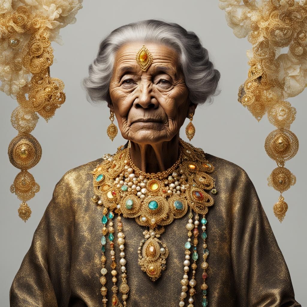 Golden Jewel Woman: A Digital Age Icon