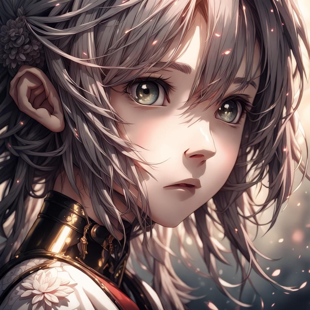 Anime Key Visual with Hyperrealistic Details