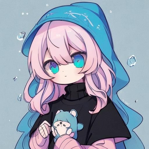 Chibi Character with Beanie in Detailed Digital Painting