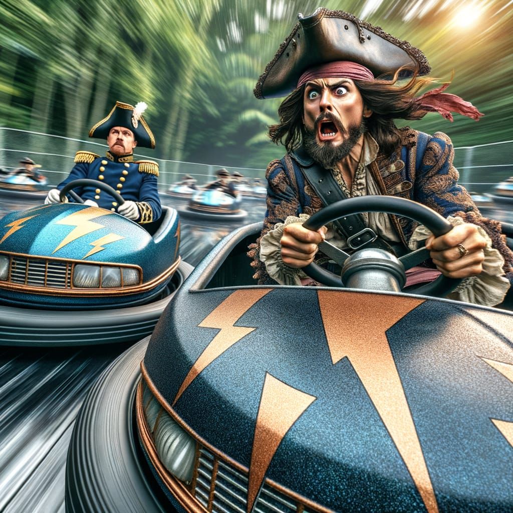 Lightning Bumpercar Chase Through Jungle