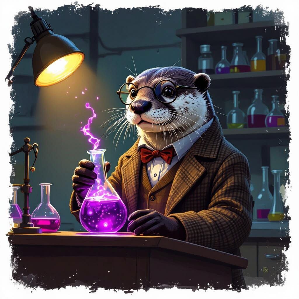 Otter Professor Teaches Chemistry in Dramatic Science Lab