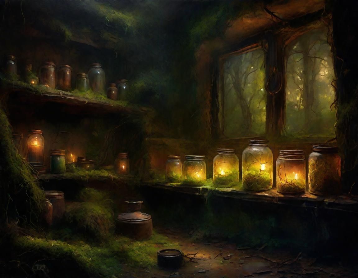 Forgotten Alchemy Lab in Dark Fantasy Style