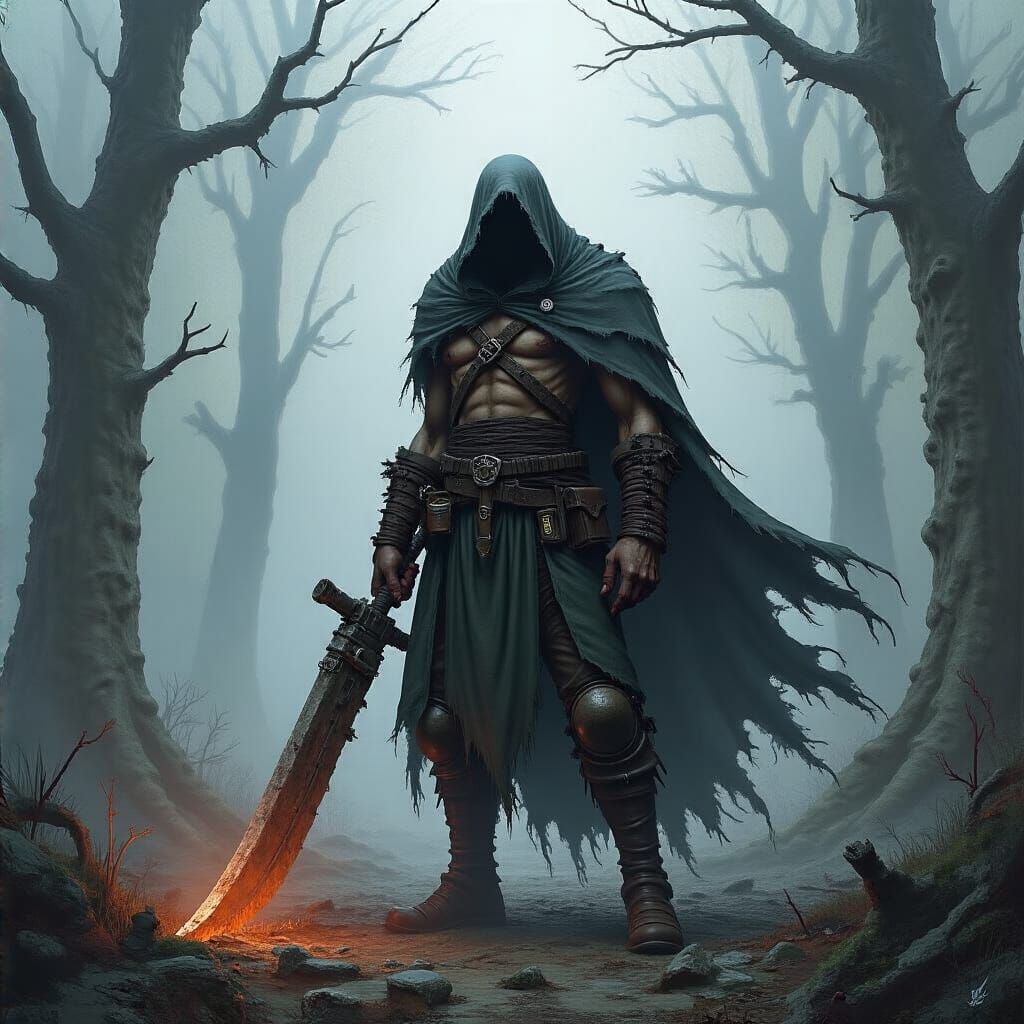 Grimdark Fantasy Landscape in John Zeleznik Style