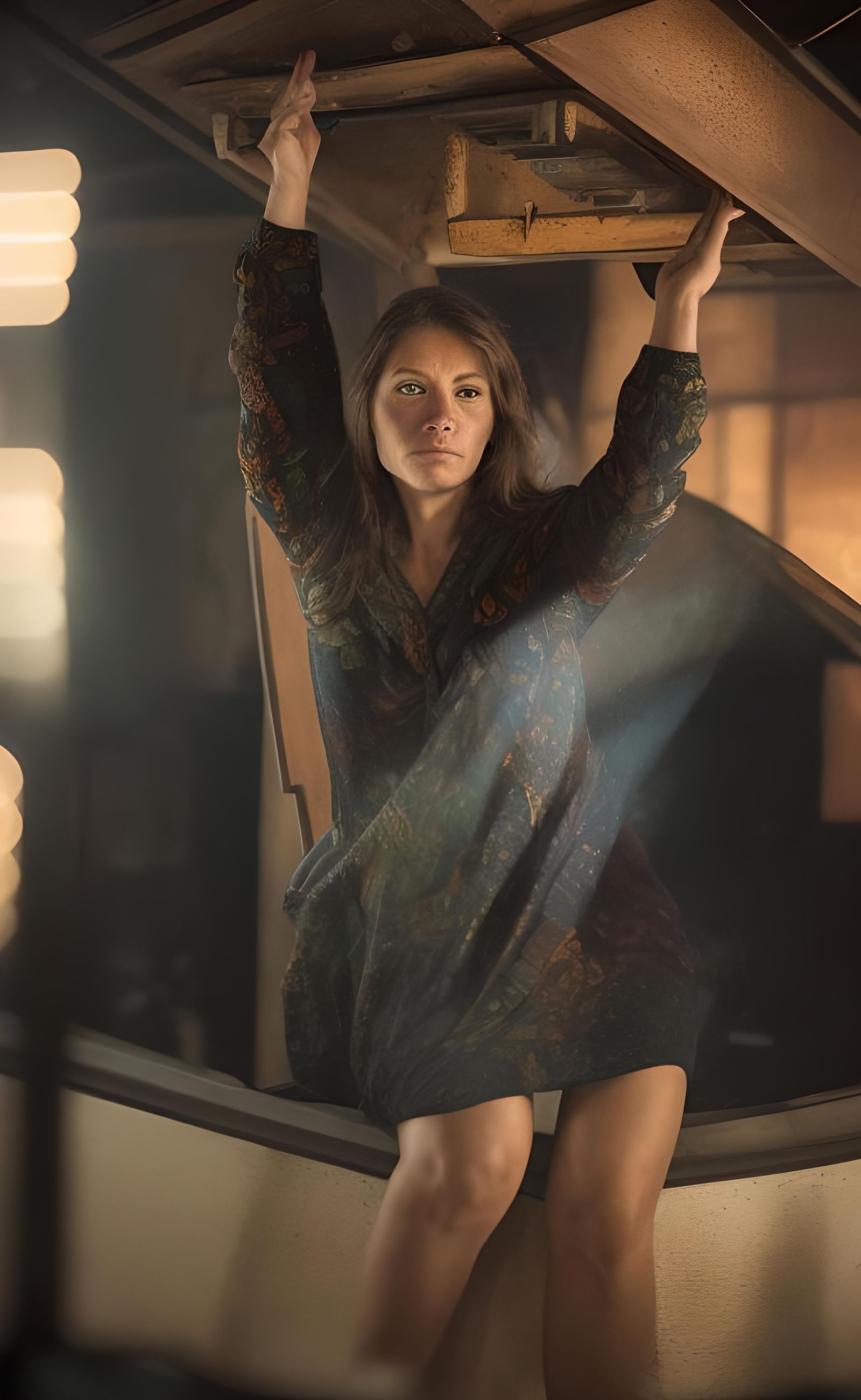 Detailed Hyperrealistic Portrait with Dramatic Lighting