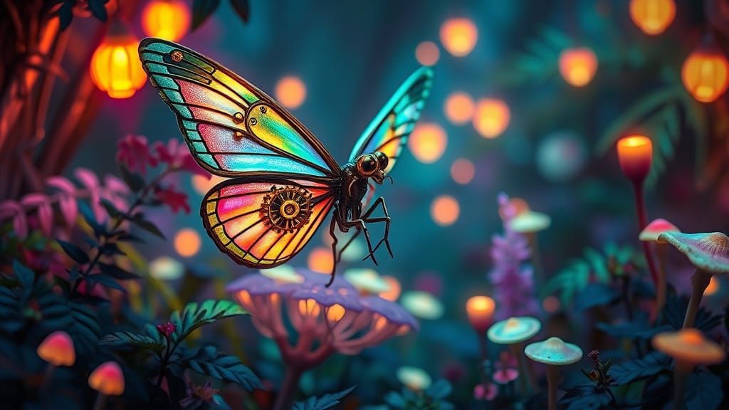 A automaton butterfly