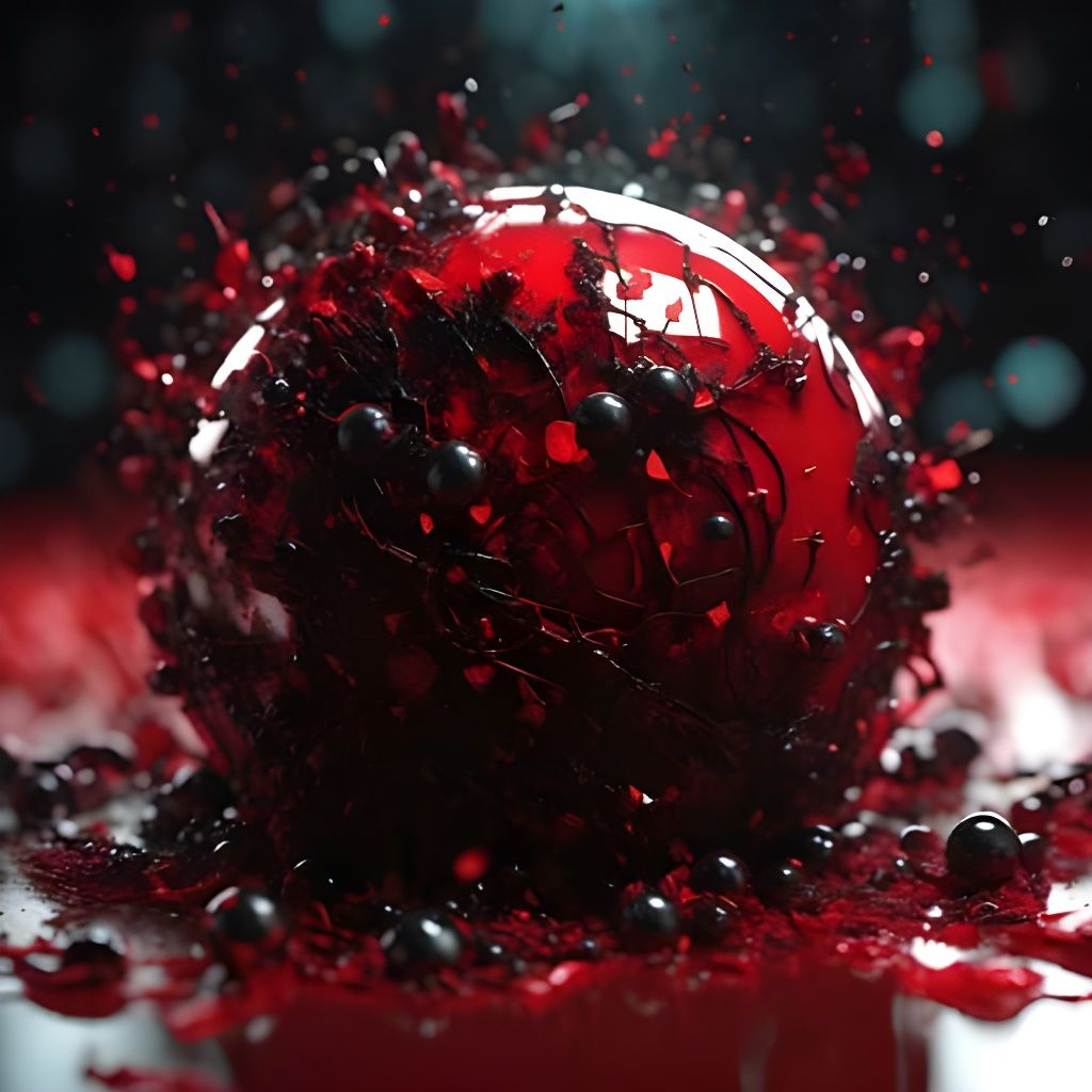 Abstract Chaos Sphere Generated by AI