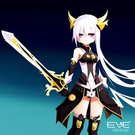 Futuristic Anime Robot Girl: Eve Code Nemesis