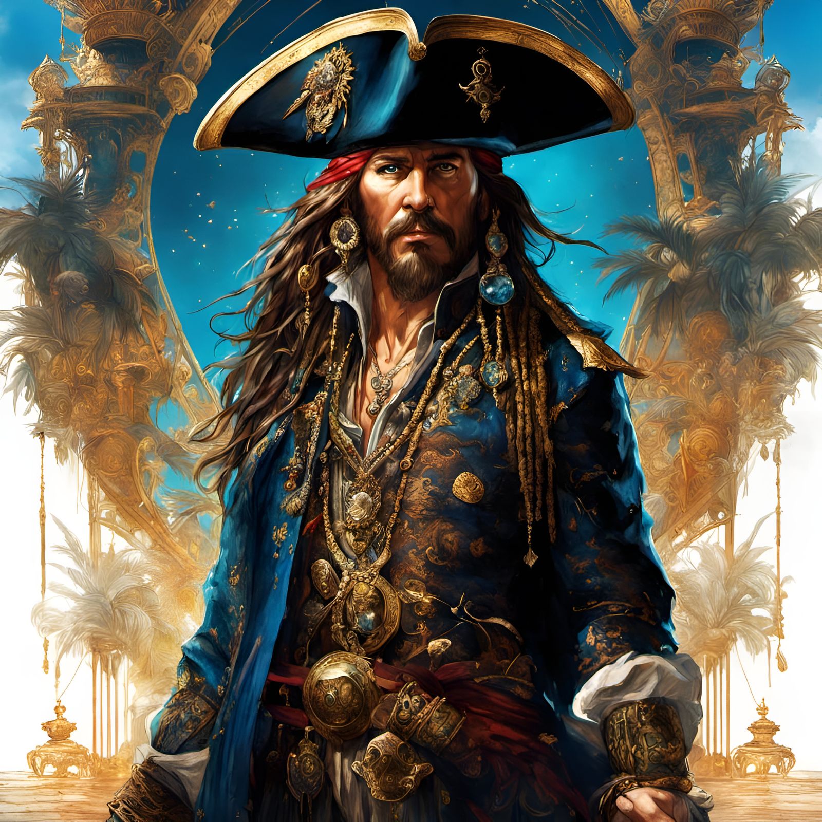 Opulent Royal Caribbean Pirate Hideout in 8k