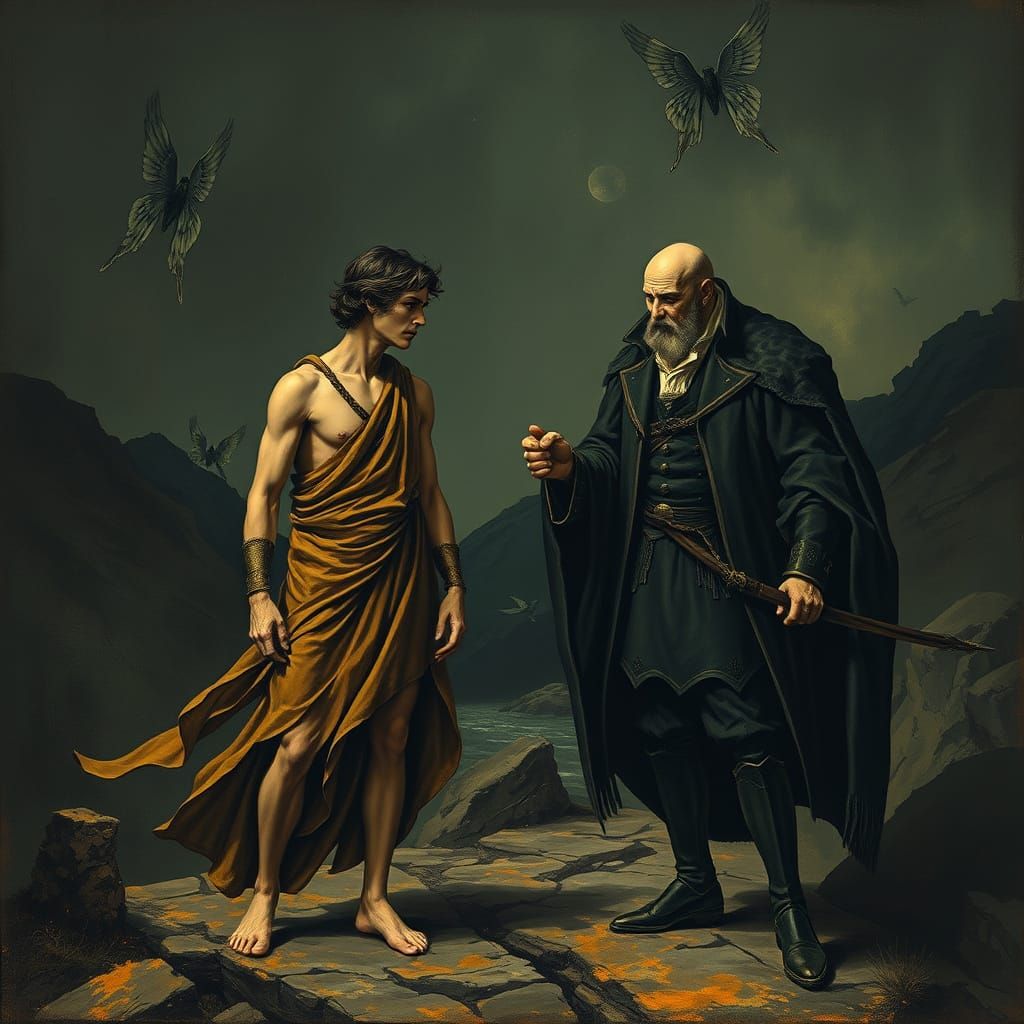 Ikarus and Ulysses in Expressionist Style