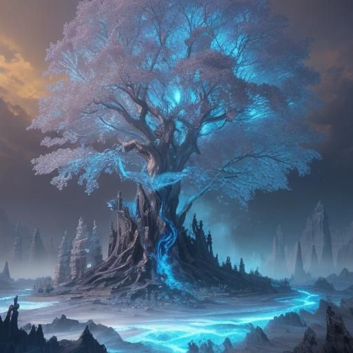 Alchemists and the Arbor Philosophorum: A Matte Painting