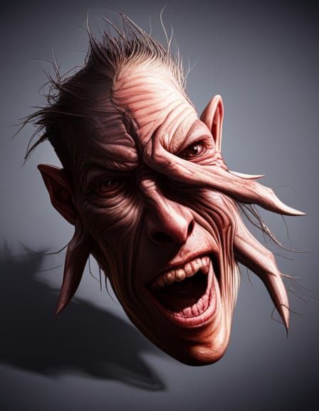 Hyperrealistic Recluse Portrait in Splash Art Style