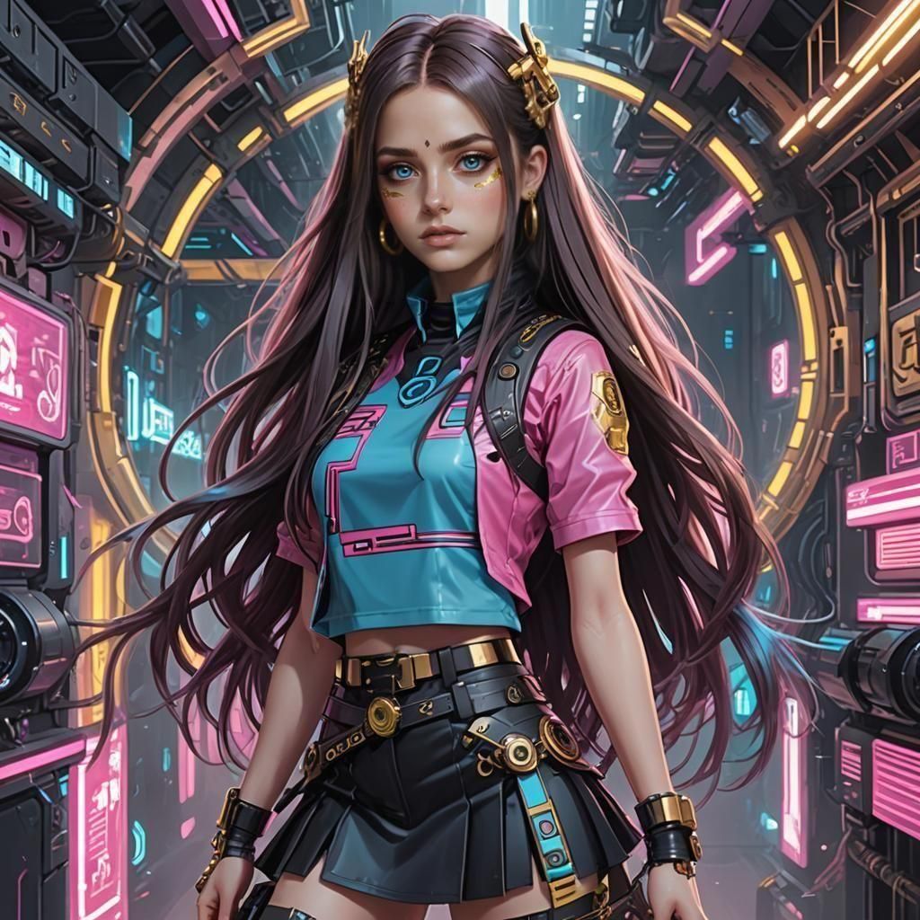 Cyberpunk girl