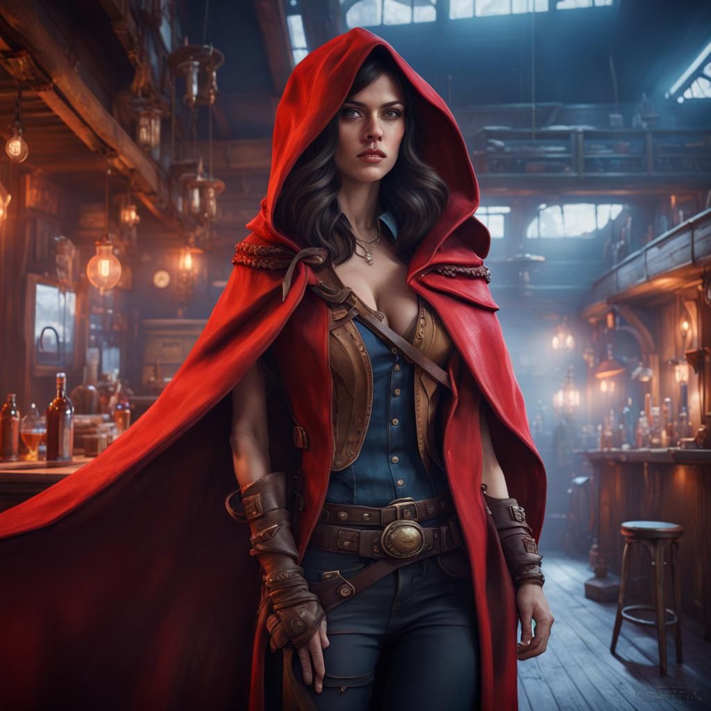 Space Cowboy in a Wild West Bar: Digital Matte Painting