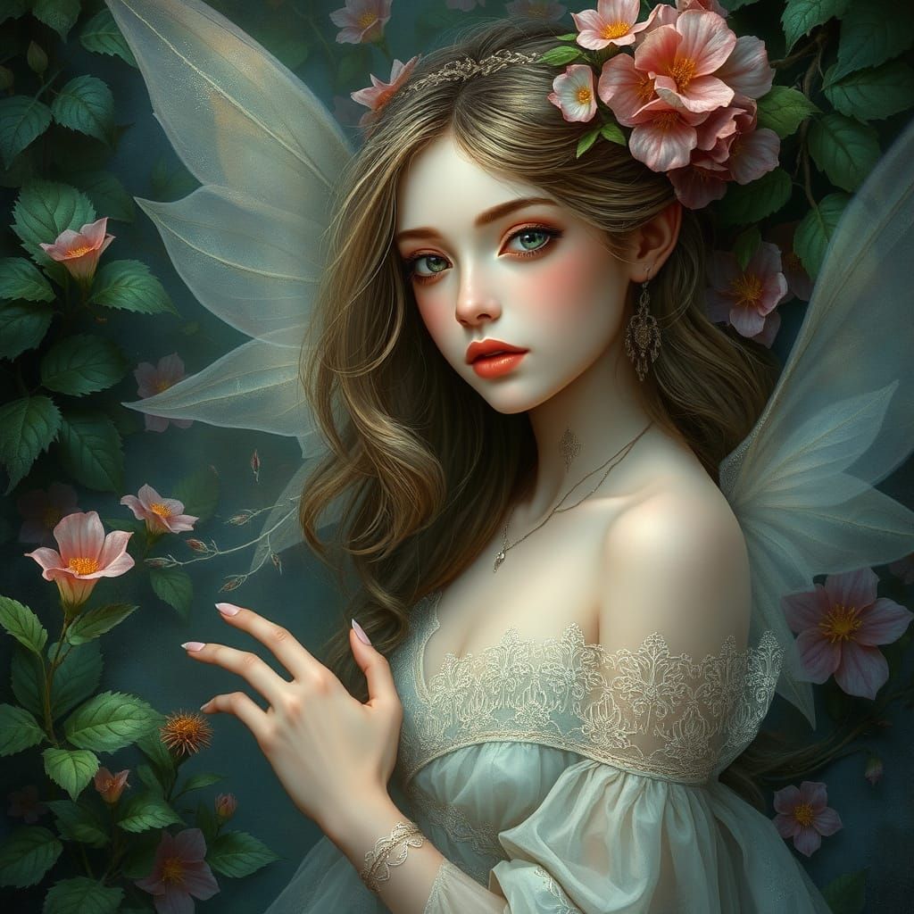Ethereal Faerie in Whimsical Woodland