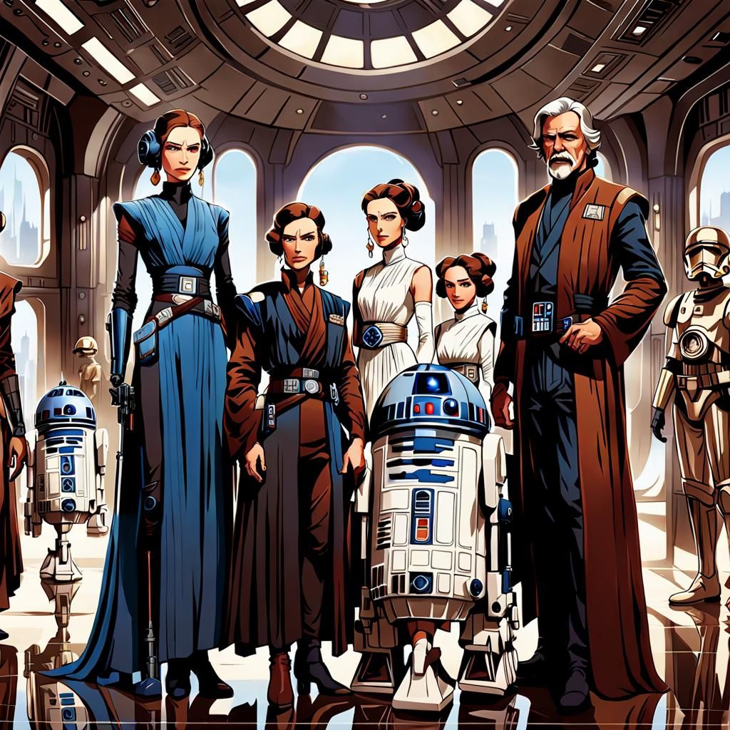 Star Wars Universe: Anime Family in Penthouse