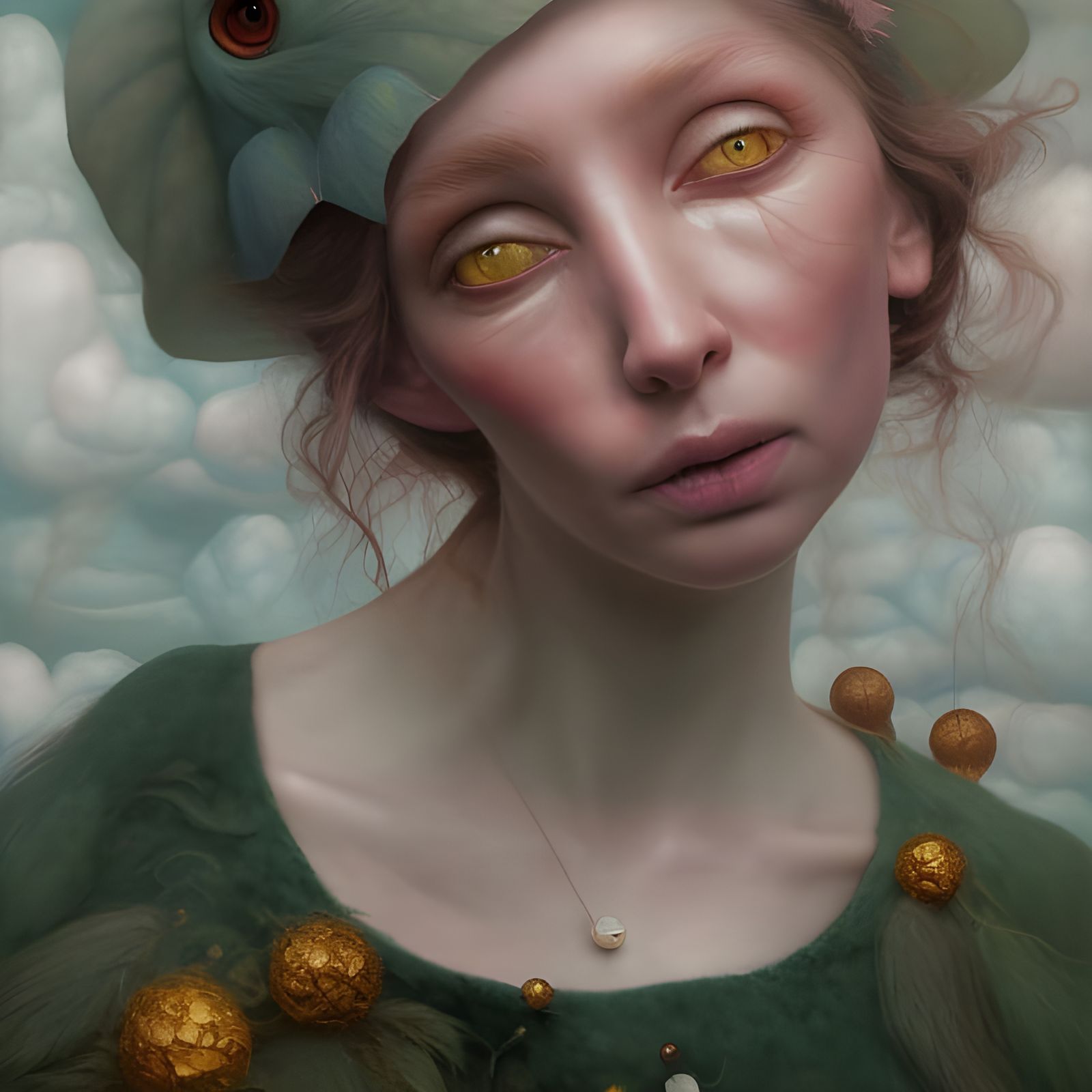 Magical Biological Surrealism with Dreamy Ethereal Particles