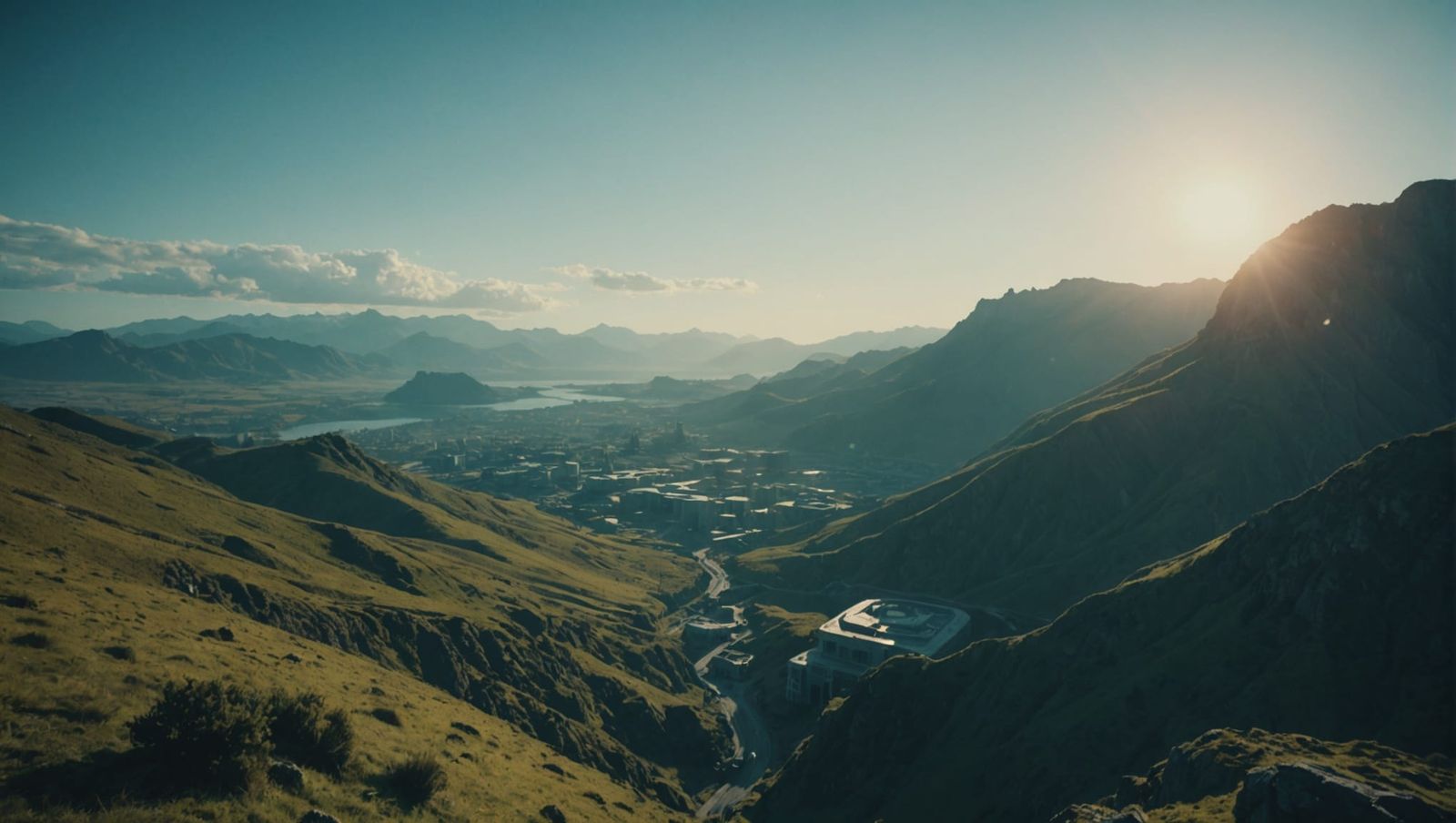 Futuristic Utopia in Cinematic Style