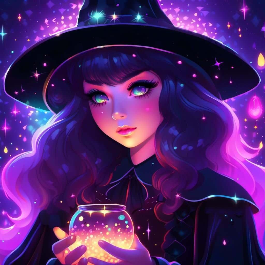 Cute Iridescent Witch - NC Hyperreal