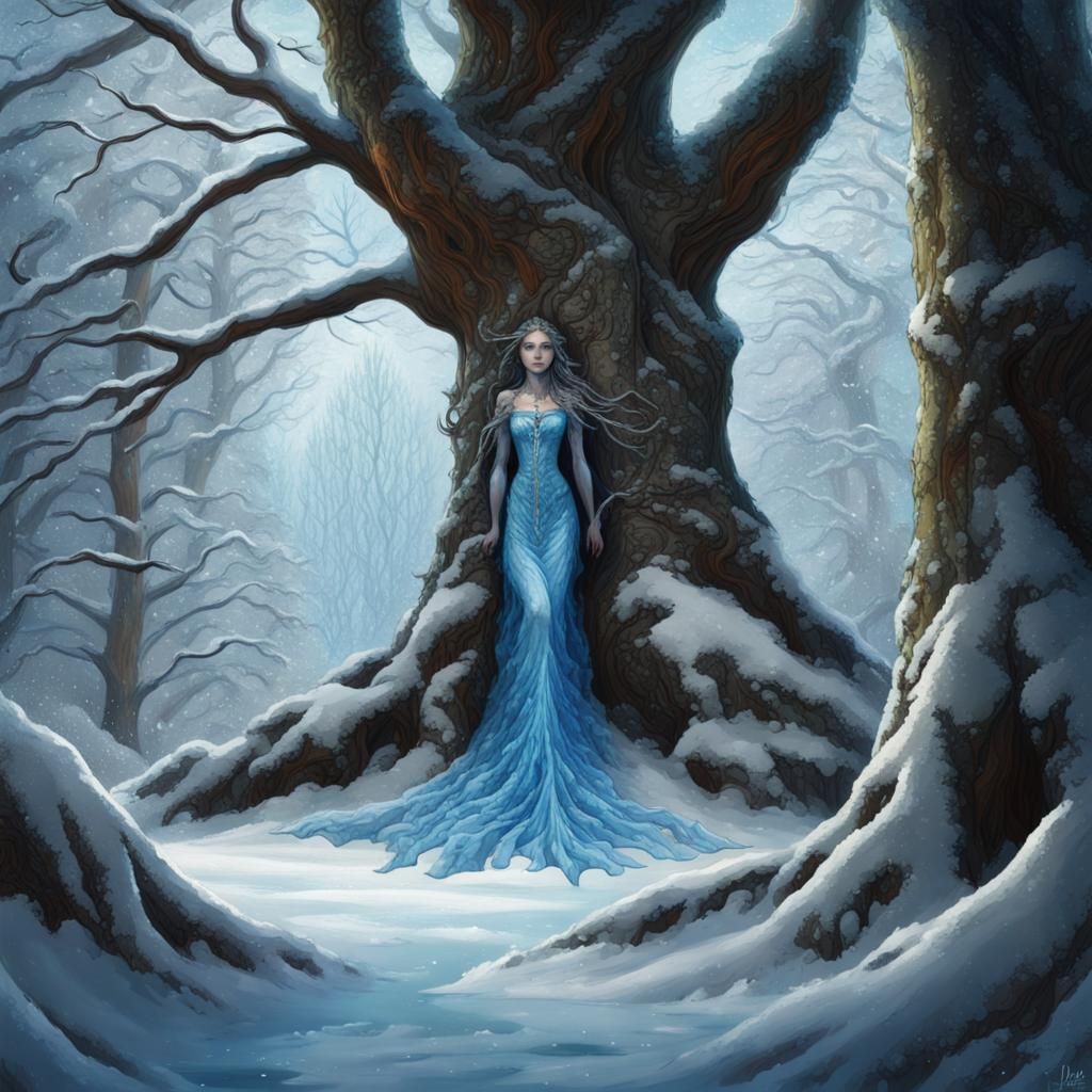 Winter Dryad (Mavka) is awakening