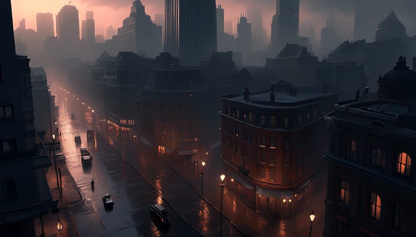 "Dawn Breaks: Revealing the Multifaceted Shadows of the City...