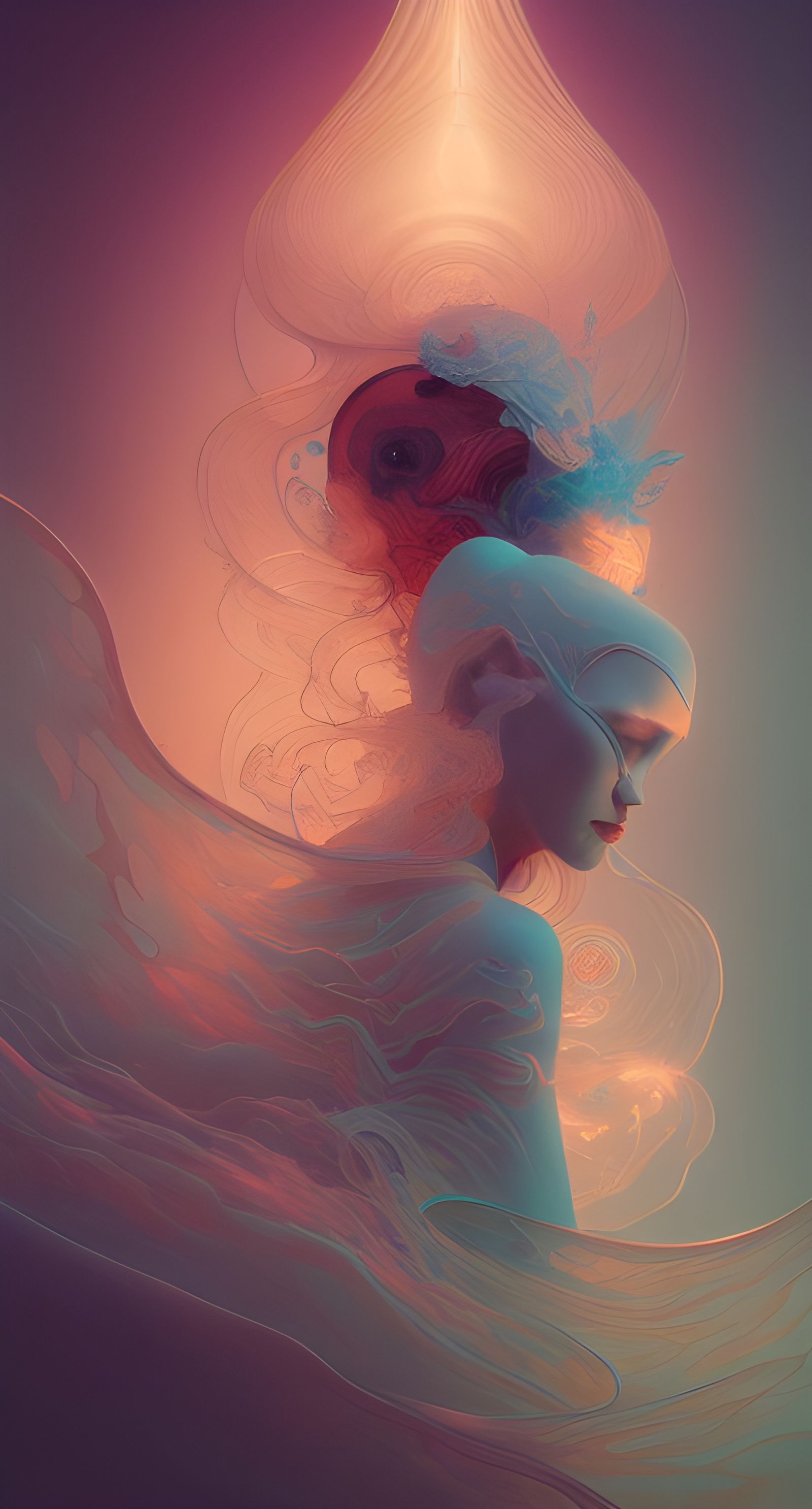 Spiritual Awakening with Fluid Acrylics and Rainbow Colors